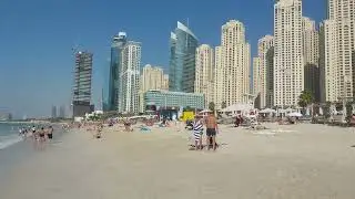 Jbr beach & marina beach dubai beautiful city view