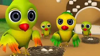 Parrot's Eggs Bengali Moral Story - তোতাপাখি ডিম বাংলা গল্প 3D Moral Stories Fairy Tales for Kids