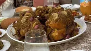 دجاج محمر بالدغميرة مع أسرار وتفاصيل الطباخات وبطريقة مبسطة للعرضات والاعراس..