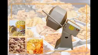 Stainless steel octagonal seasoning flavoring machine for potato chips,popcorn and other snack food