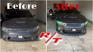 HOW TO INSTALL FRONT LIP SPLITTER ON A DODGE CHARGER RT / challenger…