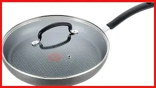 T-fal Nonstick Dishwasher Safe Cookware Lid Fry Pan, 10-Inch, Black