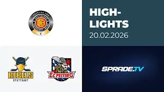 20.02.2026 - Highlights - Stuttgart Rebels vs. EC Peiting