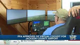 Jackson County airport flight simulator