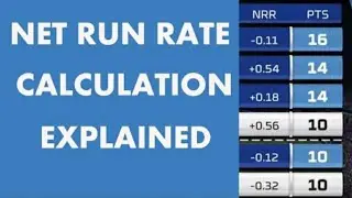 How To Calculate Net Run Rate (NRR) in IPL and all Cricket matches || Fully explained in Telugu