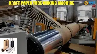 automatic kraft paper core making machine #papercoremakingmachine #packaging
