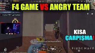 F4 GAME VS ANGRY TEAM / SCRİM MA&Ccedil;I / Pubg Mobile Yayıncı Karşılaşmaları