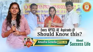 KPTCL - AE II MY JOURNEY TO SUCCESS II ANUSHA GOWDA II SAIMEDHA