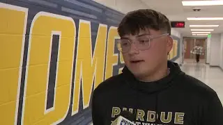 Homestead's Caden Baker signing day interview on Purdue Fort Wayne men's golf 11/20/2025
