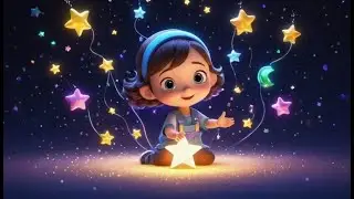 Shiny Stars in the Sky | Peaceful Night Rhyme for Toddlers | Twinkling Lullaby Song