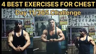 💪4 BEST EXERCISES FOR CHEST | HOW TO GET BIG CHEST | FUN AT GYM 😉