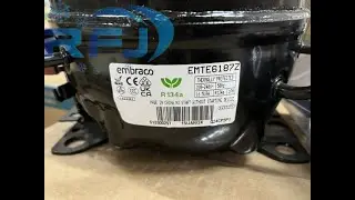 Embraco Aspera Compressor EMTE6187Z Refrigerant R134a Hermetic Reciprocating