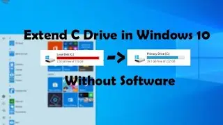 How To Extend C Drive In Windows 10 Without Software | Lovefriendssathz |ITDOOD| Tamil