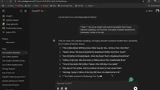 &ldquo;Save Time with AI: ChatGPT for Coffee Business Social Media Posts!&rdquo;