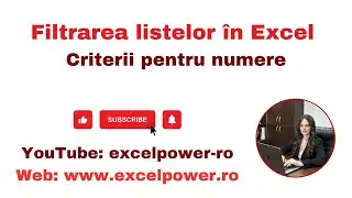 Filtrare Liste Excel   partea 1