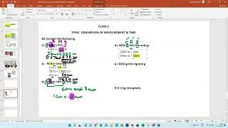 Measurement conversion   class 5 practice