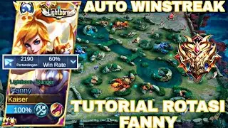 BEGINI CARA ROTASI FANNY 10 MENIT LVL 15?! FANNY GAMEPLAY SOLO RANK GENDONG TEAM AFK!! - MLBB