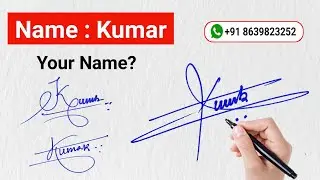 ✅K Signature Styles | K Signature Ideas | K-Tutorial | Kumar Name Signatures | Kumar Signature Style