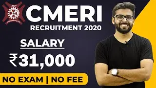 CMERI recruitment 2020 | Salary ₹31,000 | Direct Interview | No Exam | No FEE | Latest Jobs 2020