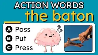 SPORTS: Learn English VERBS with this Quiz | ACTION WORD Vocabulary and Grammar Quiz