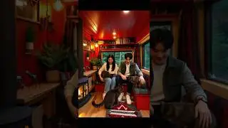 Winter Snow RV ❄️🔥 Cozy Fireplace Sleep Sounds