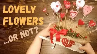 I Made a Heart Bouquet from Clay 🌸 | Valentine&rsquo;s Decor Idea