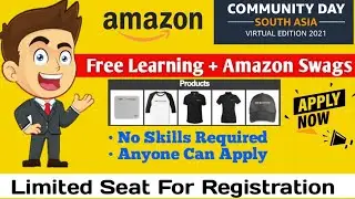 Amazon AWS Community Days | Free Learning + Goodies For Students | Free T- shirts|Skills Improvement