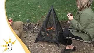 Sunnydaze Majestic Pyramid Heavy-Duty Steel Fire Pit - NB-048