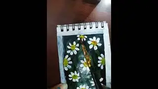 painting l Daisy Blossom ll            #Satyacreation #art #shorts