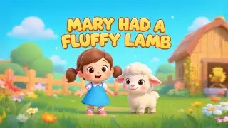 Mary Had a Fluffy Lamb 🐑 | Cute Nursery Rhyme for Kids | Bedtime & Learning Song | Kidomelon