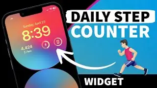 Как добавить ежедневный счетчик шагов на экран блокировки iPhone. Виджет счетчика шагов для iPhone.