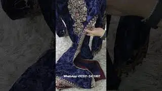 charizma Signora velvet Plachi Collection. stitching details. to order whatsApp at 0331-2411807 #fyp
