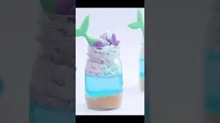 Mermaid Dessert Table Treats | Dessert Jars | HOW TO MAKE MERMAID DESSERTS #dessert #shorts
