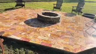 Oops did grandma slip and bust her head on these travertine pavers? Let's prevent it #travertine #
