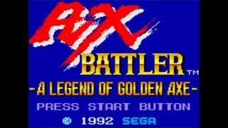 Ax Battler, a legend of Golden Axe, Game Gear