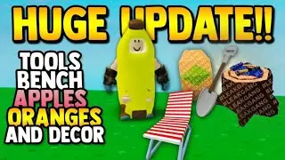 *NEW* HUGE UPDATE!! (wood bench, apples, tools & more) | Skyblock ROBLOX Leaks!