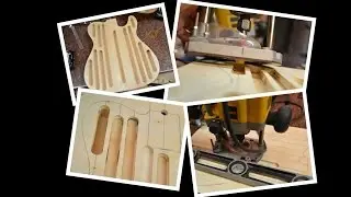 Template to Lighten a Guitar Body - Luthier Guitar Build Process