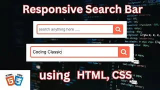 How to create Search Bar using HTML and CSS || Search Bar html css