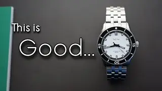 Часы для дайвинга Houtman Pilbara White Salt Automatic с простым дизайном для дайвинга на глубину до 200 м