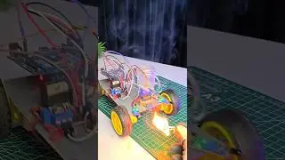 🔥 DIY Fire Fighter Robot &ndash;Science project ! 🤖💦 #shorts