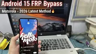 Motorola Android 15/16 FRP Bypass 2026 | All Moto Google Account Unlock 