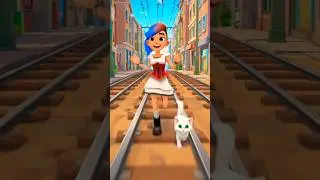 Lucy&rsquo;s Funniest Run Ever 🐱💨 | Kitty Took Control 😂 #subwaysurfers #viral #funny #kitty #shorts