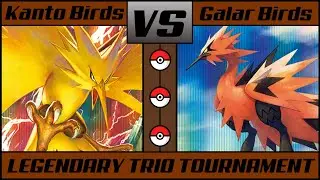 GALAR LEGENDARY BIRDS vs KANTO LEGENDARY BIRDS | Legendary Trio Pokémon Battle Tournament