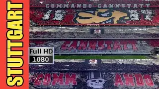 ⚽ Vfb Stuttgart Show Choreografie In derr Channstatter KURVE | Stuttgart vs Augsburg (2-1)