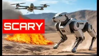ai military dogs & drones| The Tesla Nexus | ai military dogs | ai drone | #aiworld |#aidrones