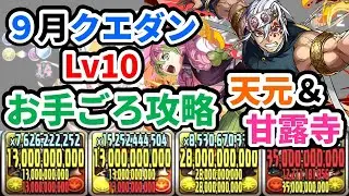 天元＆甘露寺ペアならレベル10をクリアすることは造作もないそうです。知らんけど。【パズドラ】