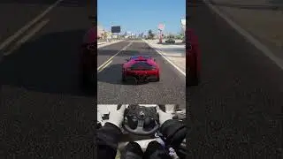 Cruising in Ferrari SF90 - GTA V - Logitech G923