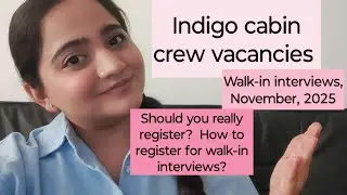 Indigo Airlines November 2025 vacancies | Cabin Crew Vacancies | Walk-in interview| #IndigoAirlines
