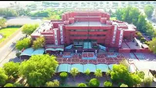 The iconic Red Sandstone building of Embassy of India in Kuwait is ready for #IDY2022
