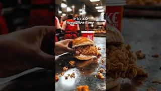 A DAY IN THE LIFE OF A KFC EMPLOYEE 🍗🐔  #kfc #kfcchicken #kentuckyfriedchicken #kfood#employees#fyp